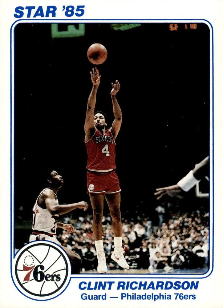1985 Star Super Teams Philadelphia 76ers Clint Richardson #9 card image