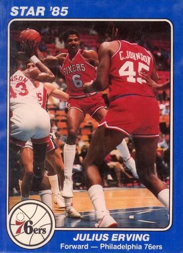1985 Star Super Teams Philadelphia 76ers Julius Erving #1 card image