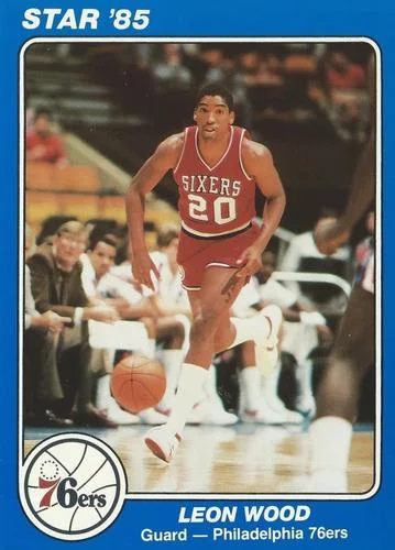1985 Star Super Teams Philadelphia 76ers Leon Wood #5 card image