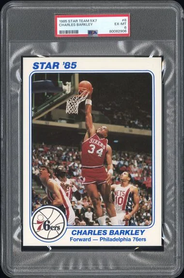 1985 Star Team Supers 5X7 Charles Barkley #8 card image