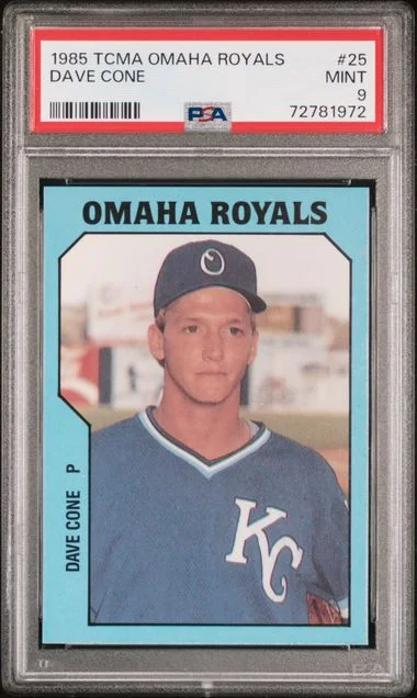1985 TCMA Omaha Royals Dave Cone #25 card image
