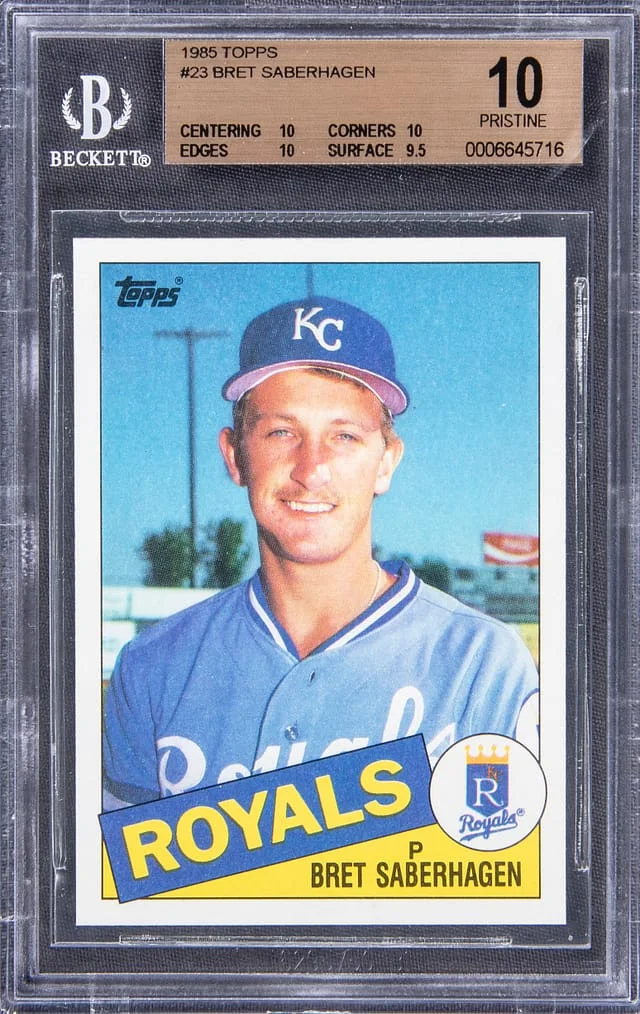 1985 Topps Bret Saberhagen #23 card image