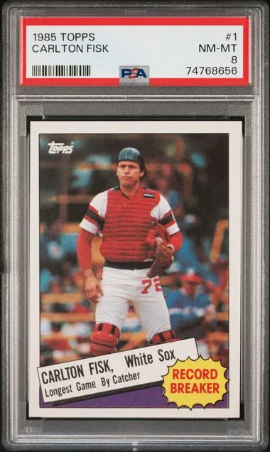 1985 Topps Carlton Fisk #1 card image