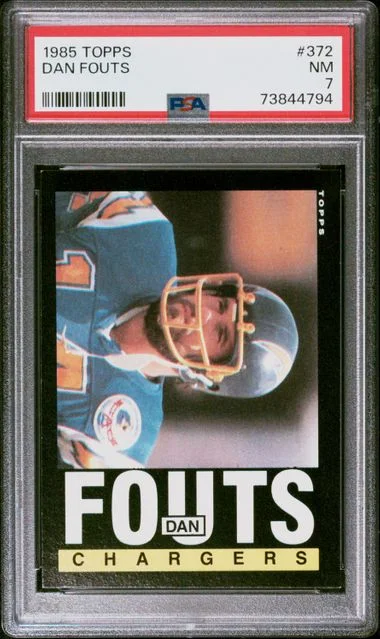 1985 Topps Dan Fouts #372 card image