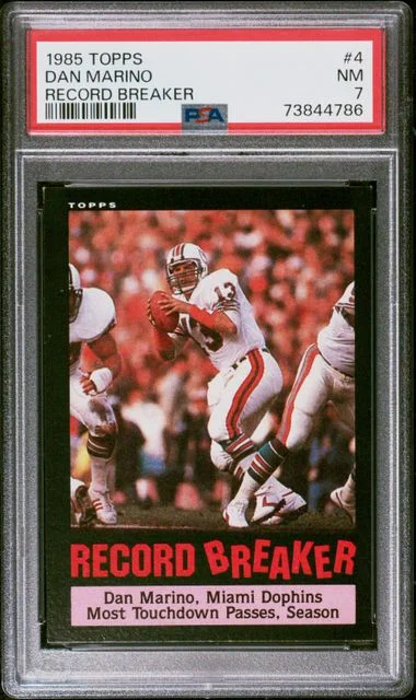 1985 Topps Dan Marino Record Breaker #4 card image