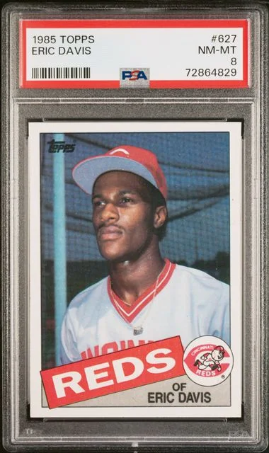 1985 Topps Eric Davis #627 card image