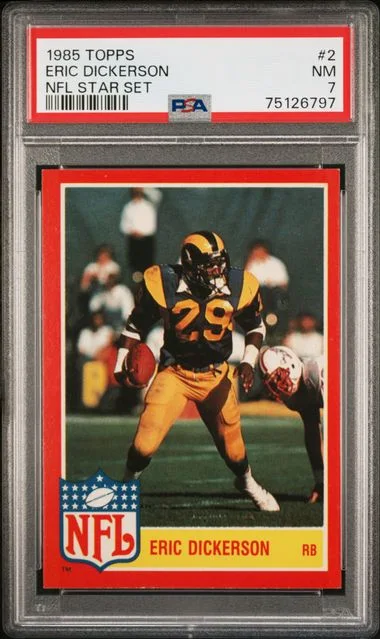 1985 Topps Eric Dickerson NFL Star Set #2 card image