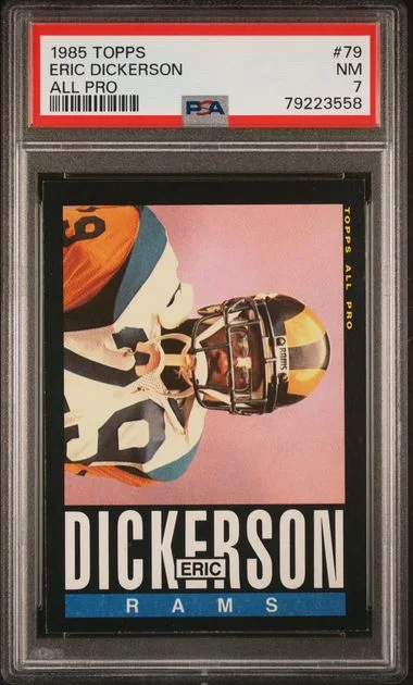 1985 Topps Eric Dickerson All Pro #79 card image