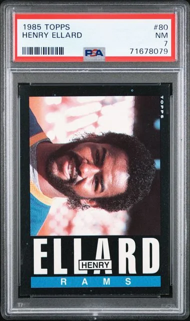 1985 Topps Henry Ellard #80 card image