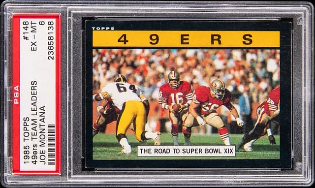 1985 Topps Joe Montana 49ers Team leaders #148 card image