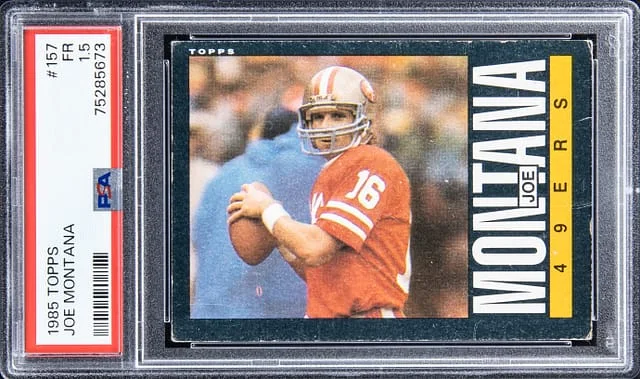 1985 Topps Joe Montana #157 card image