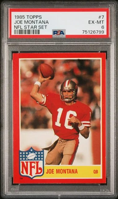 1985 Topps Joe Montana NFL Star Set #7 card image