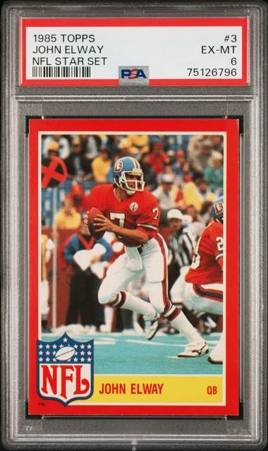1985 Topps John Elway NFL Star Set #3 card image