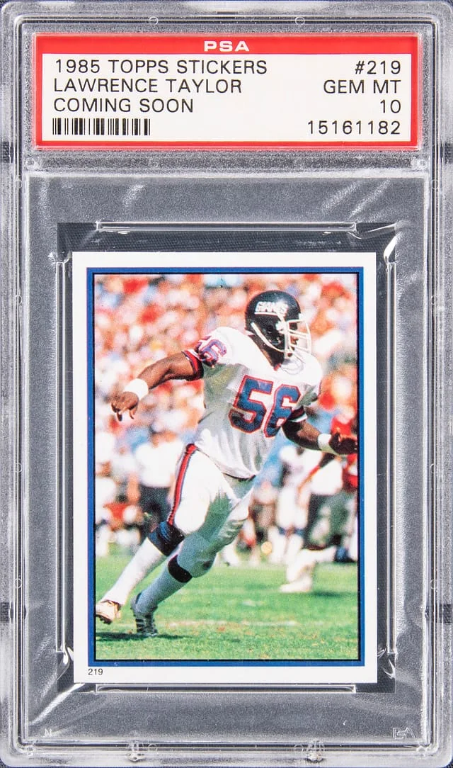 1985 Topps Lawrence Taylor Stickers #219 card image