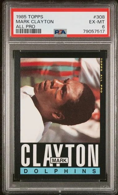 1985 Topps Mark Clayton All Pro #308 card image