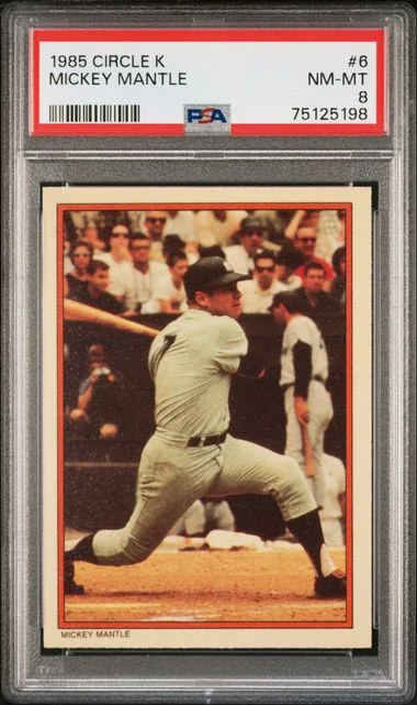 1985 Topps Mickey Mantle Circle K #6 card image
