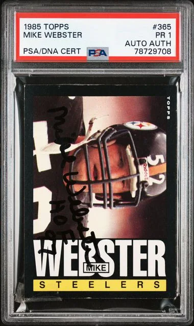 1985 Topps Mike Webster #365 card image