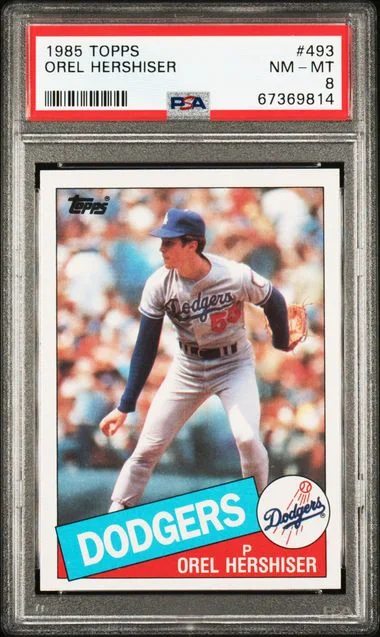 1985 Topps Orel Hershiser #493 card image