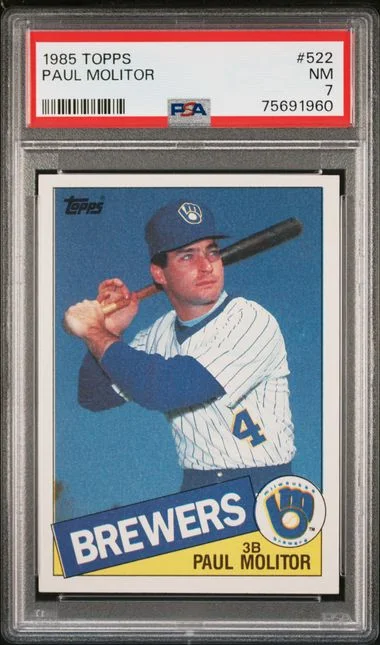 1985 Topps Paul Molitor #522 card image