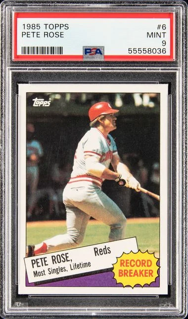 1985 Topps Pete Rose #6 card image