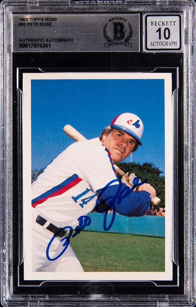 1985 Topps Pete Rose #92 card image