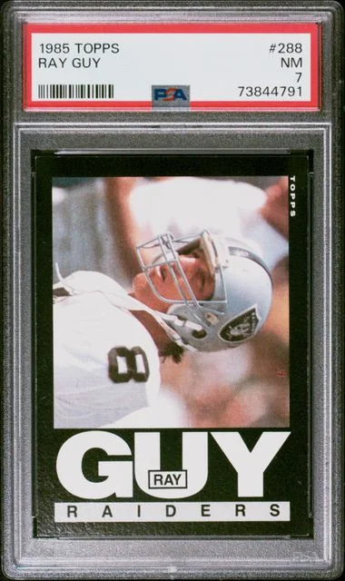 1985 Topps Ray Guy #288 card image