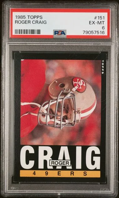 1985 Topps Roger Craig #151 card image