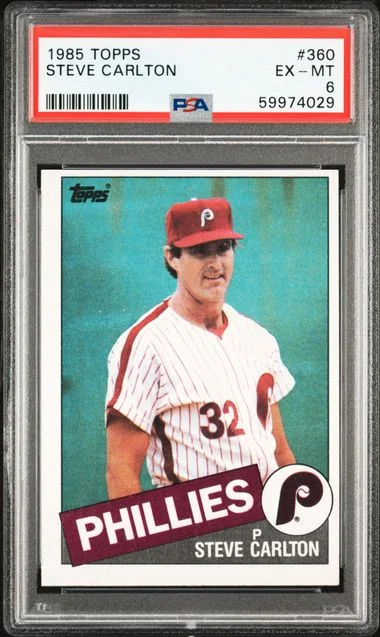 1985 Topps Steve Carlton #360 card image