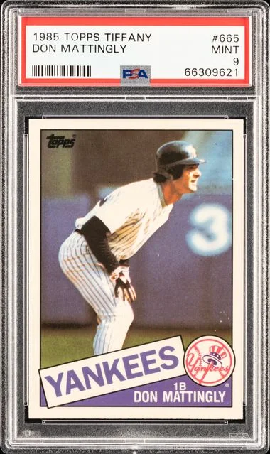 1985 Topps Tiffany Don Mattingly #665 card image