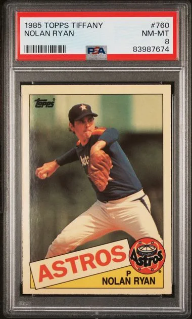 1985 Topps Tiffany Nolan Ryan #760 card image