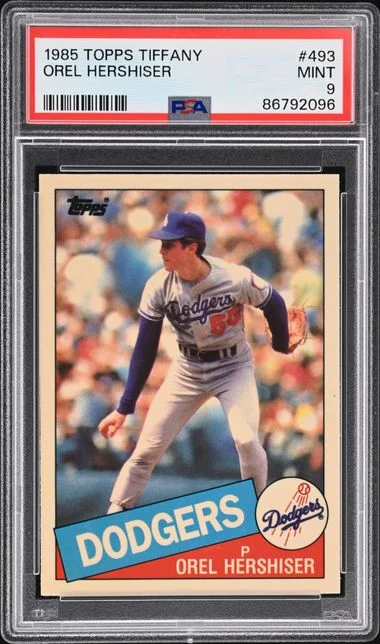 1985 Topps Tiffany Orel Hershiser #493 card image