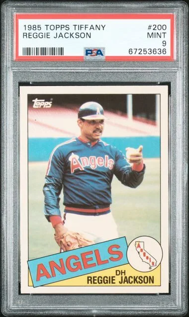 1985 Topps Tiffany Reggie Jackson #200 card image
