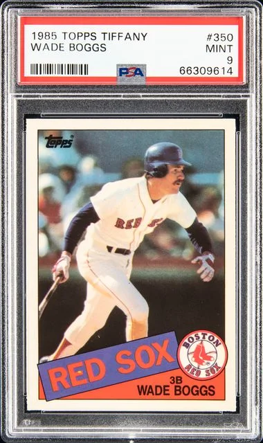 1985 Topps Tiffany Wade Boggs #350 card image