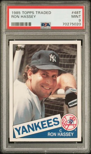 1985 Topps Traded Ron Hassey #48T card image
