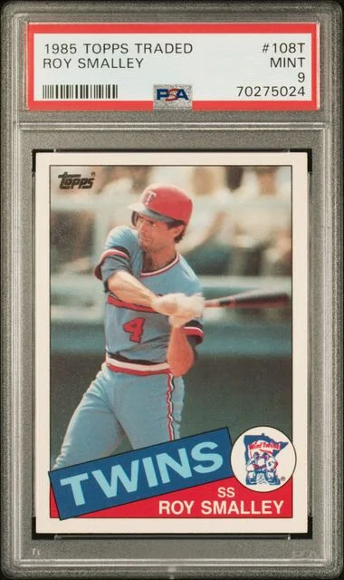 1985 Topps Traded Roy Smalley #108T card image
