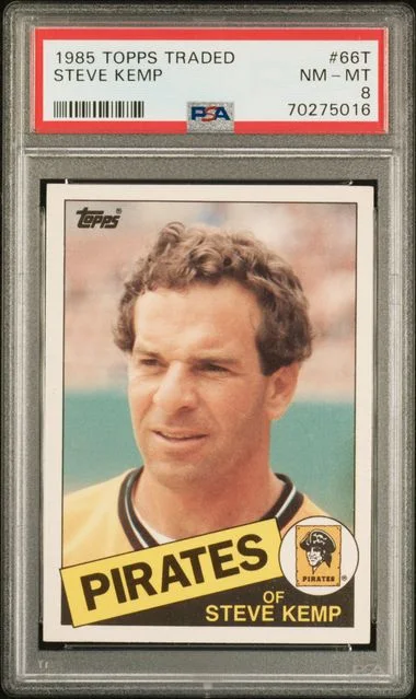 1985 Topps Traded Steve Kemp #66T card image