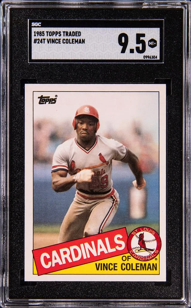1985 Topps Traded Vince Coleman #24T card image
