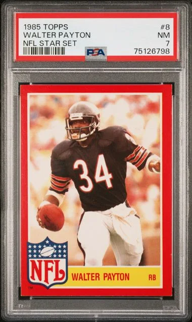 1985 Topps Walter Payton NFL Star Set #8 card image
