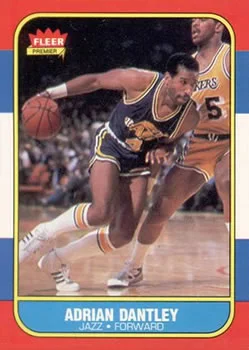 1986-87 Fleer Adrian Dantley #21 card image
