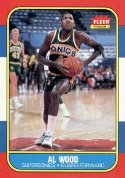 1986-87 Fleer Al Wood #128 card image