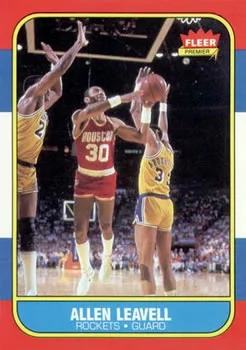 1986-87 Fleer Allen Leavell #62 card image