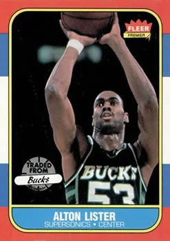 1986-87 Fleer Alton Lister #64 card image