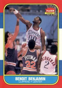 1986-87 Fleer Benoit Benjamin #8 card image
