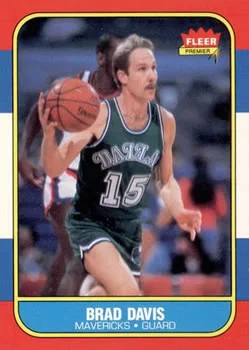 1986-87 Fleer Brad Davis #22 card image