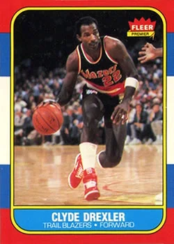 1986-87 Fleer Clyde Drexler #26 card image