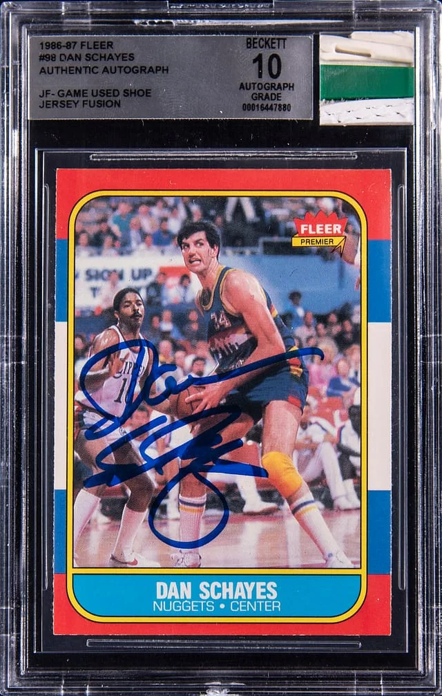 1986-87 Fleer Dan Schayes Jersey Fusion #94 card image