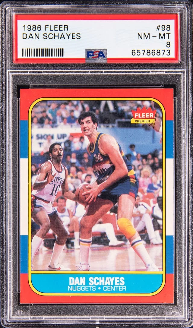 1986-87 Fleer Dan Schayes #98 card image