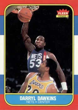 1986-87 Fleer Darryl Dawkins #24 card image
