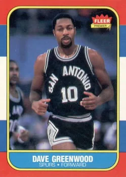 1986-87 Fleer Dave Greenwood #41 card image