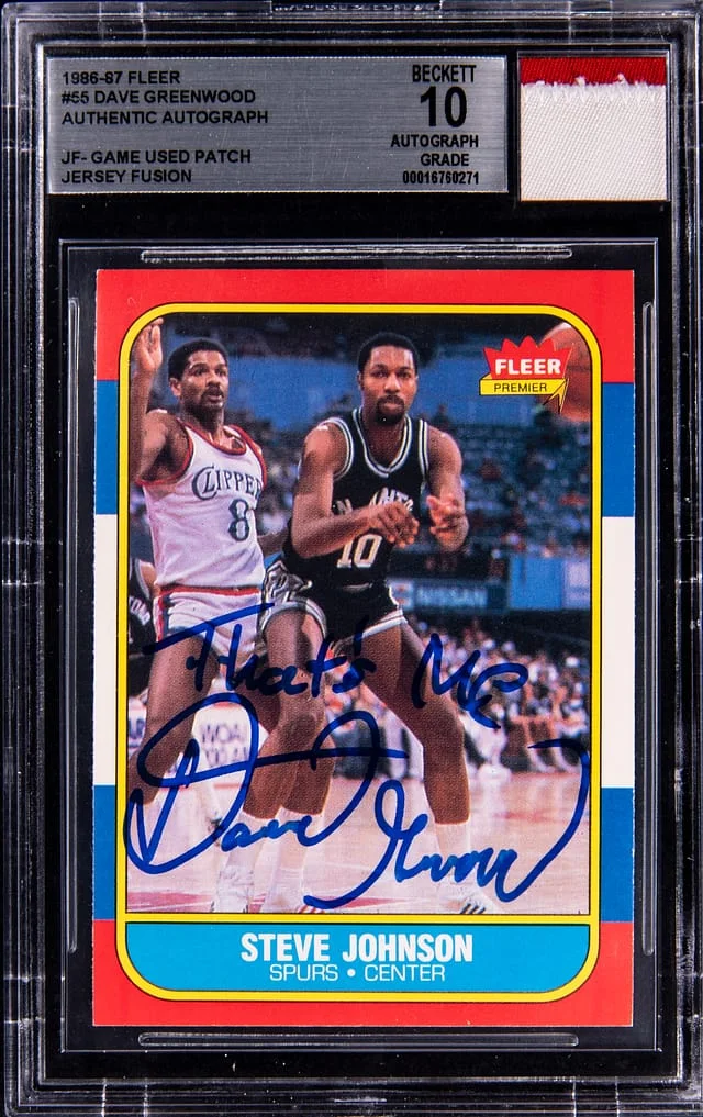 1986-87 Fleer Dave Greenwood Jersey Fusion #55 card image